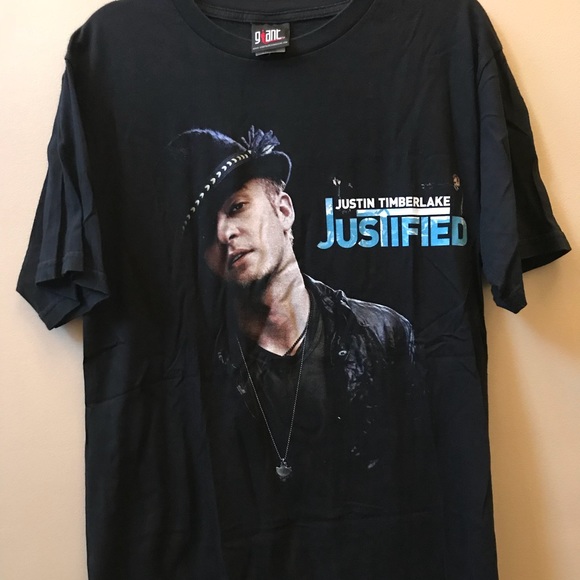 Justin Timberlake Justified Tour T-Shirt - Large - Picture 1 of 6